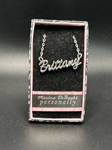 Marina DeBuchi "Brittany" Necklace Silver Plated 15 +3 extender NEW