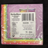 Rainbow Butterfly Unicorn Kitty Cute Kids Birthday Party 16 Ct Beverage Napkins