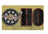 Amscan Sparkling Glitter Hollywood Fringe Letter Banner 10 X 11 1/2 Gold/Black