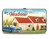 Wandavision Hinged Wallet-Wandavision Welcome To Westview Scene