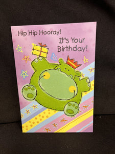 Youth Boy Happy Birthday Greeting Card w/Envelope