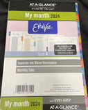 AT-A-GLANCE (EV81-685Y) EttaVee 2024 Monthly Loose-Leaf Planner Refill Desk Size