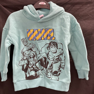 Marvel Heroes Embroidered &Graphic Hoodie AUS Size 4