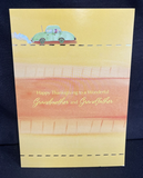 Happy Thanksgiving Grandmother and Grandfather Greeting Card w/Envelope