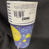 To the Moon and Back Stars Night Sky Space Baby Shower Party 9 oz. Paper Cups