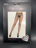 Leg Avenue Fishnet Moon Industrial Crotchless Adult Sizes Black Leg Avenue 1408