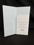 Bat Mitzvah Greeting Card Money Holder w/Envelope