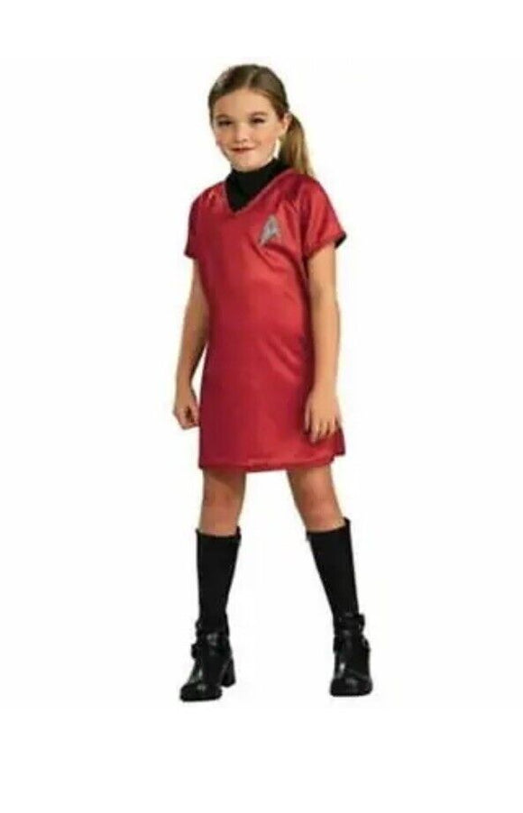 Rubie's Star Trek Uhura Dress Kids Costume - Medium 8-10 Red