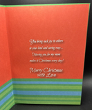 For Mom From Son on Christmas Greeting Card w/Envelope