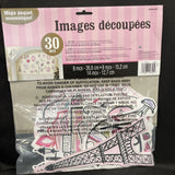 Day in Paris Cutouts Mega Value Pack 30 Ct