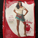 Lady Sexy GYPSY ROSE Costume Womens Top Skirt Head Scarf Sash Adult XS Small 0 24