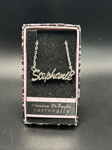 Marina DeBuchi "Stephanie" Necklace Silver Plated 15 +3 extender NEW