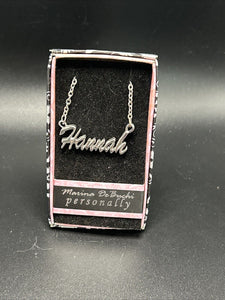 Marina DeBuchi "Hannah" Necklace Silver Plated 15 +3 extender NEW