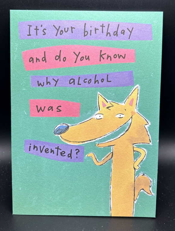 Humor Birthday Greeting Card w/Envelope