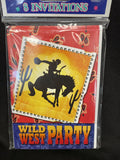 Cowboy Party Folded Invitations 8ct