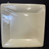 Vanilla Cream Paper Square Dinner Plates 20ct