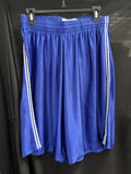 LaxWorld Lacrosse Shorts Royal Blue/White Stripe Elastic Waist w/Drawstrings XL