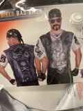 Forum Novelties Instant Biker T-shirt Costume Adult Size Large Chest Size 42-44