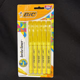 BIC Brite Liner Highlighters Chisel Point Yellow - 5 Pack2
