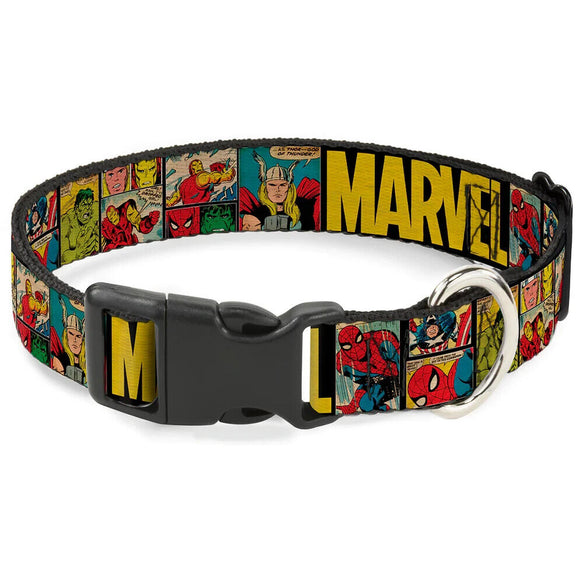 Plastic Clip Collar - MARVEL/Retro Comic Panels- WAV042 Large