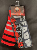 Marvel Deadpool 2Pairs Men’s Crew Socks Size 7-12