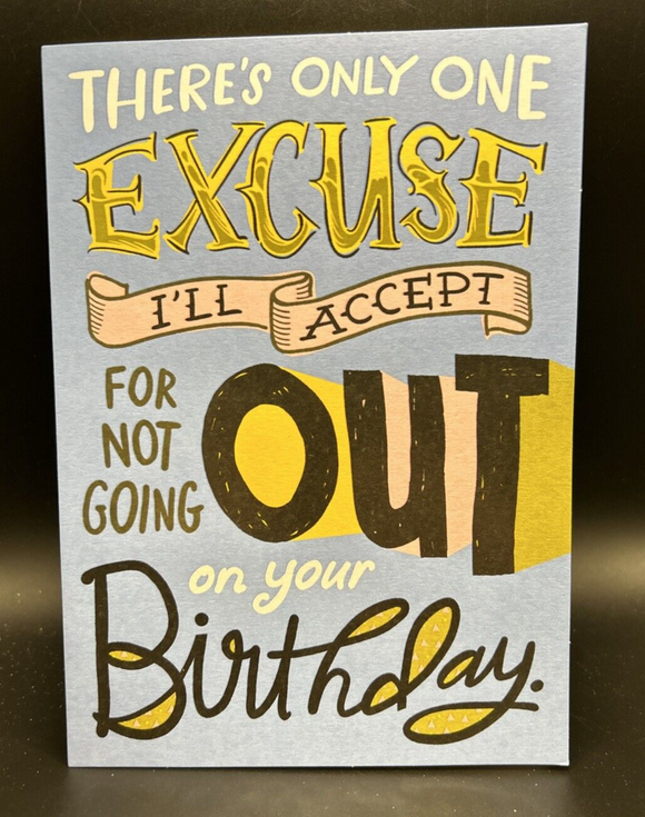Humor Birthday Greeting Card w/Envelope