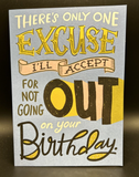 Humor Birthday Greeting Card w/Envelope
