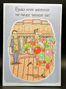 Funny Birthday Greeting Card w/Envelope