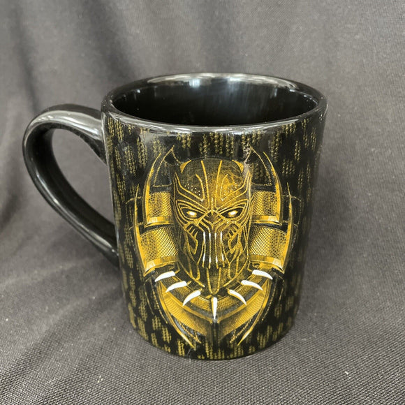 Black Panther 14oz Ceramic Mug Black/Gold
