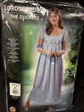 Regency Blue Lace Costume Dress for Adults Medium 10-144