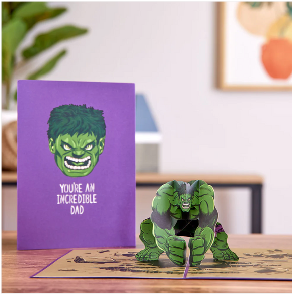 Marvel's Hulk: Incredible Dad Pop-Up Card Lovepop Greeting Card