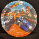 Hot Wheels Wild Racer Round Paper Plates- 9", Multicolor, Pack of 8