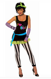 Women's 80's Rocker Chick Costume Standard Size Fits 6-120