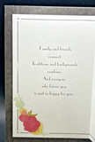 Wedding Greeting Card w/Envelope2