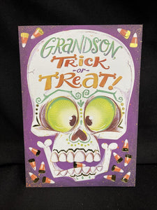 Happy Halloween Grandson Greeting Card w/Envelope