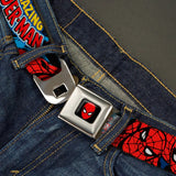 MARVEL UNIVERSE Spider-Man Full Color Seatbelt Belt - WSPD001