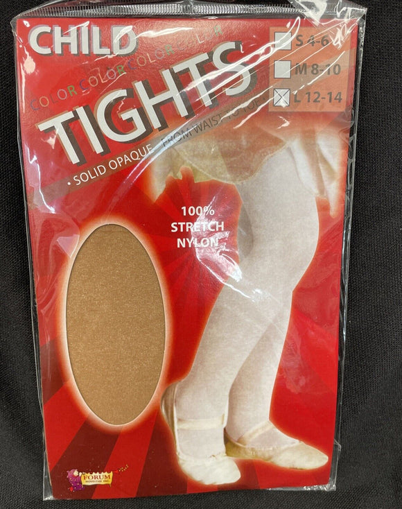 Child Tights-tan-Large 12-14