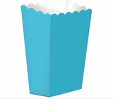 Amscan Paper Popcorn/Treat Boxes; 5.25"H x 2.5"W Light Blue 5 Per Pack