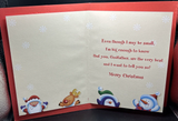 Merry Christmas Godfather Greeting Card w/Envelope