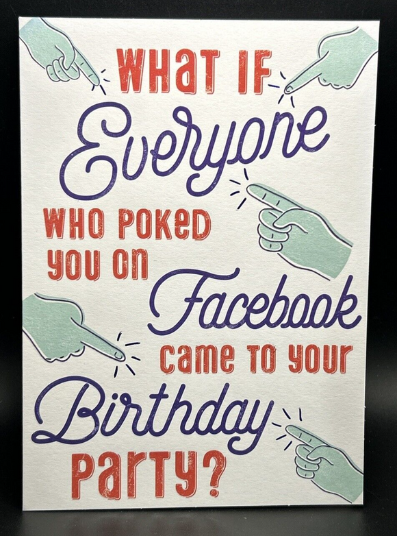 Humor Birthday Greeting Card w/Envelope