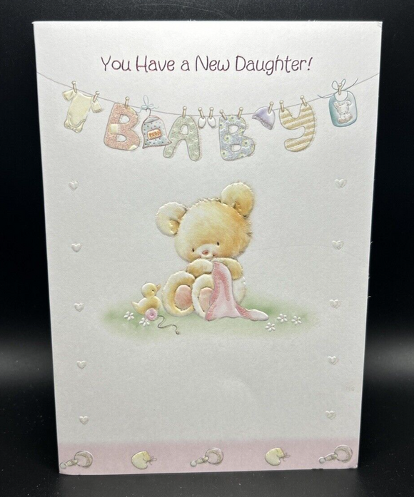 Congratulations on Birth of Daughter Greeting Card w/Envelope