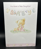 Congratulations on Birth of Daughter Greeting Card w/Envelope