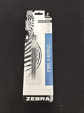 ZEBRA 85512 Steel F Refill Black 0.7mm | Fits F 301, F301 Compact, F 402, F 7011