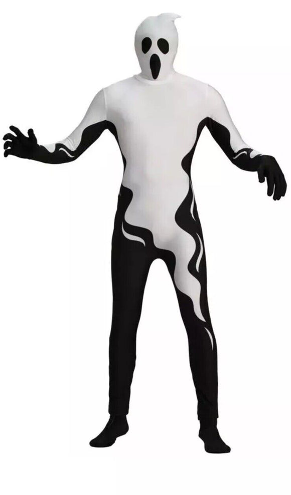 Spooky Casper Spirit ADULT FLOATING GHOST SUIT XLarge Size Fits Up To 48