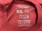 Marvel Deadpool Club Merc Chimichanga LootWear T-Shirt XS