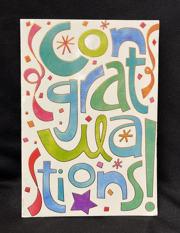 Congratulations Greeting Card w/Envelope