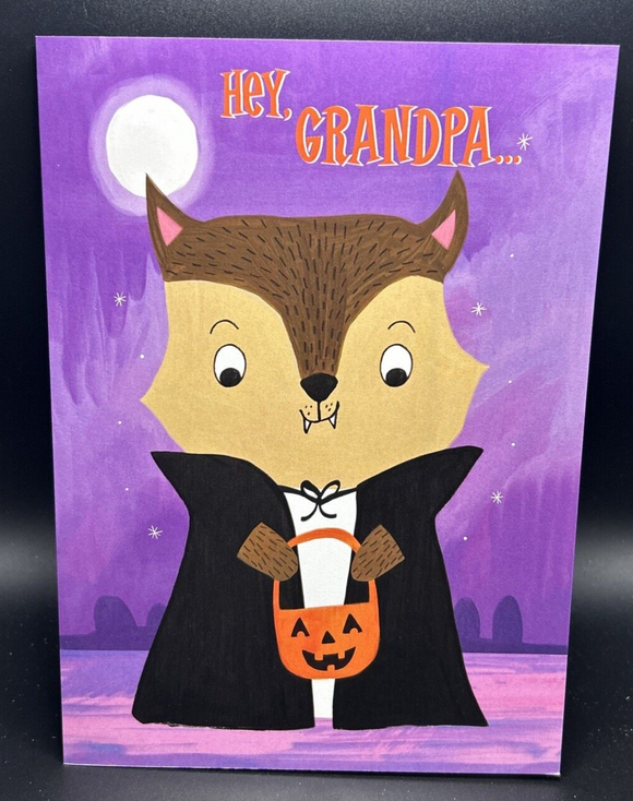 Happy Halloween Grandpa Greeting Card w/Envelope
