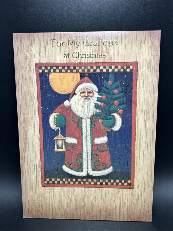 Merry Christmas Grandpa Greeting Card w/Envelope
