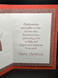 For Daughter on Christmas Greeting Card w/Envelope
