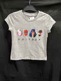 Girls' Marvel Spider-Man Suit up Short Sleeve  T-Shirt Heather Gray S 6-6x